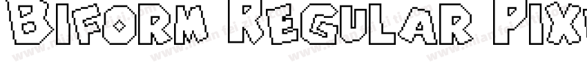 Biform Regular Pixel Typeface字体转换